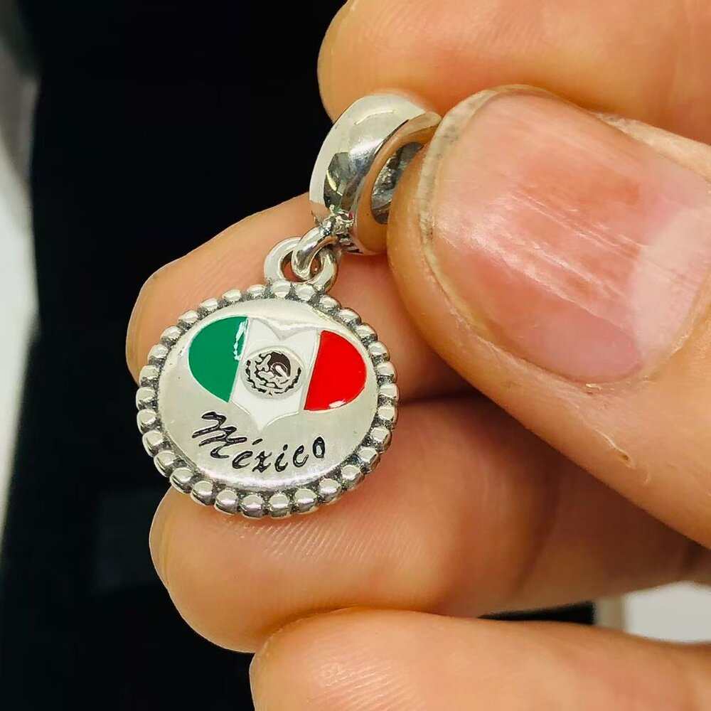 ✨🔥Pandora Mexico Flag charm S925 Silver with box